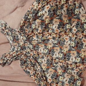 DDS DOT DOT SMILE Floral Beautiful Dress Empire Twirl Size 7